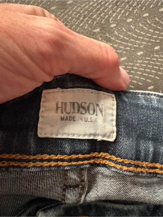Hudson Jeans Denim - Hudson Jeans Men's Dark Blue Denim with Contrast Stitching